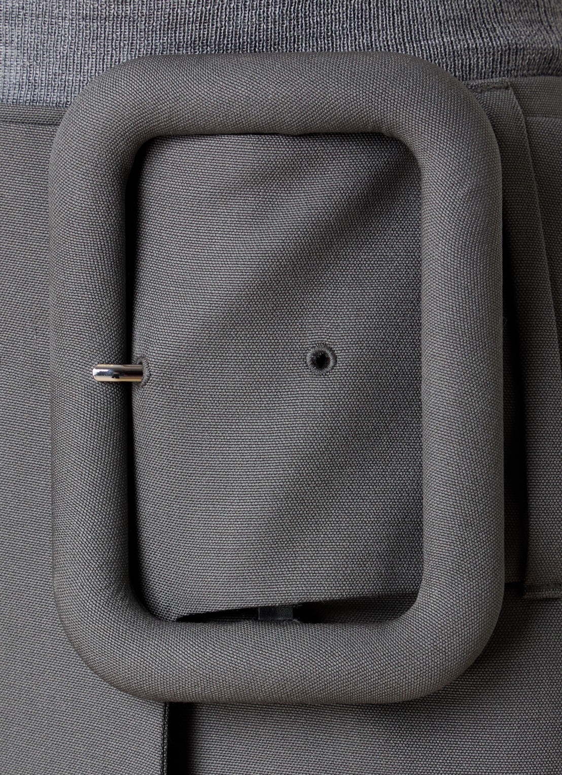 AMI Paris Midi rok van scheerwol - detail 5 grijs