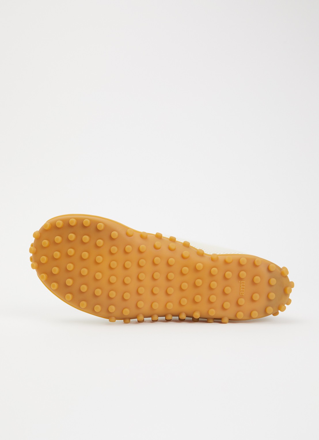 AMI Paris Mirage sneaker met schapenleren details - detail 3 ivoor