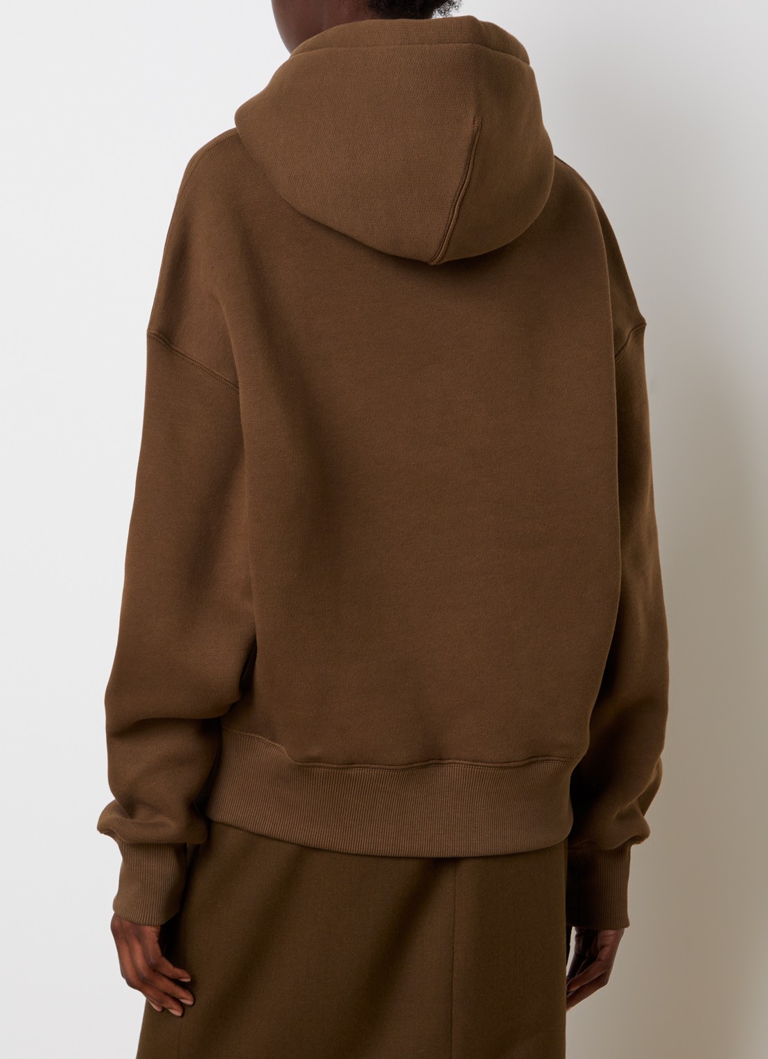 Ami Paris Quota hoodie met 3D logoprint - achterkant 6 bruin