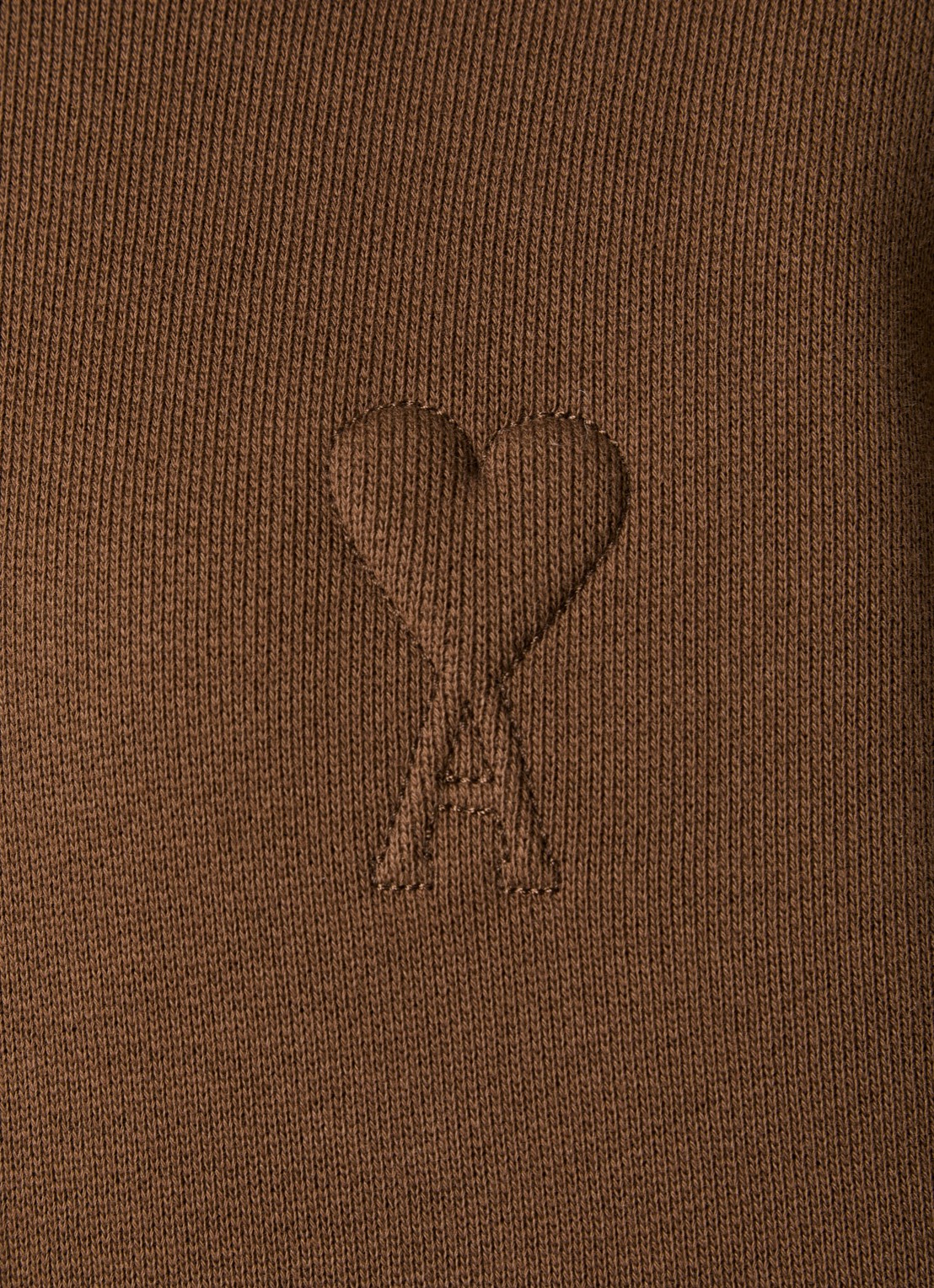 Ami Paris Quota hoodie met 3D logoprint - detail 5 bruin