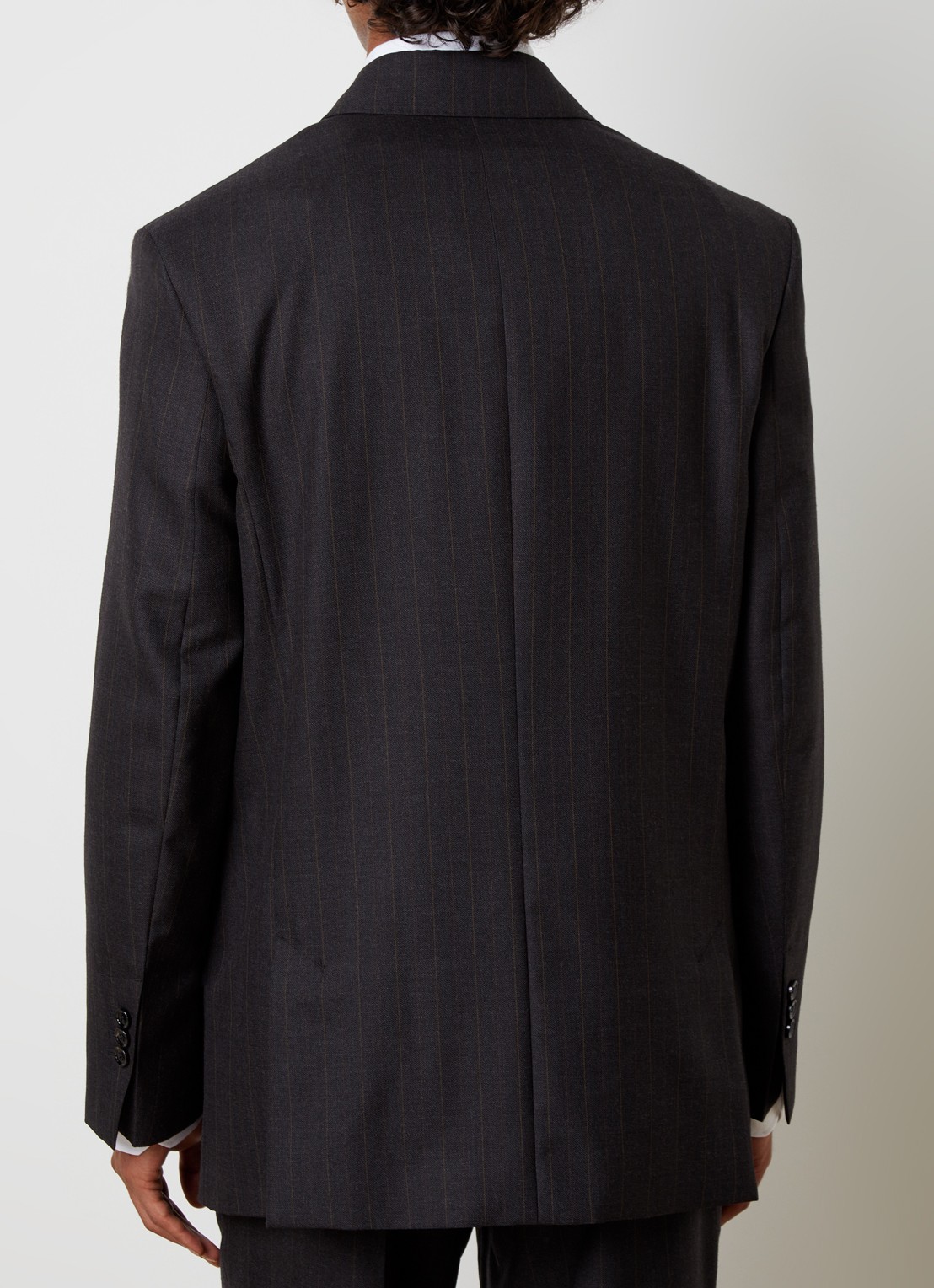 AMI Paris Regular fit colbert met klepzakken - achterkant 3 zwart