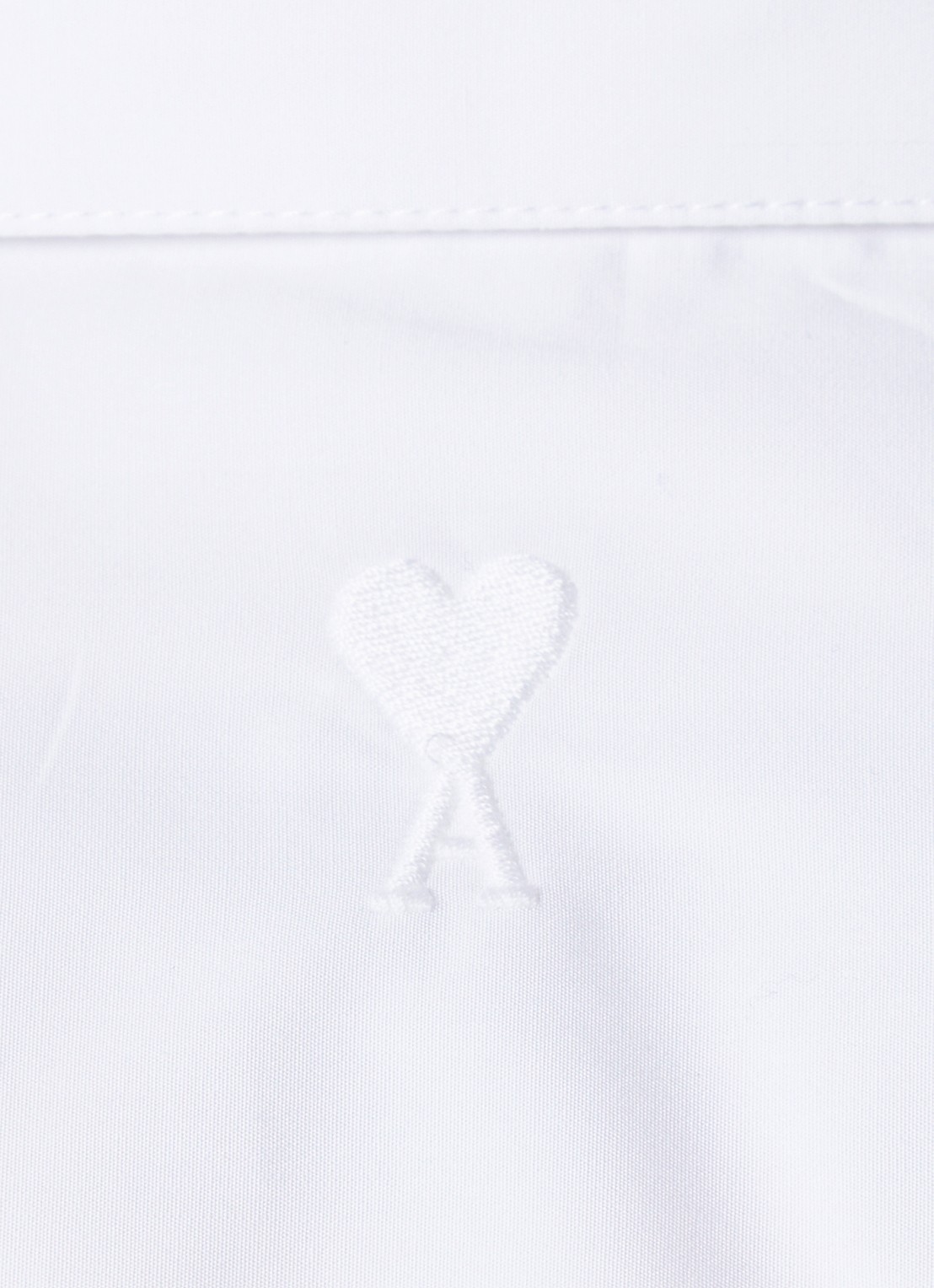 AMI Paris Regular fit overhemd met kraag - detail 2 wit