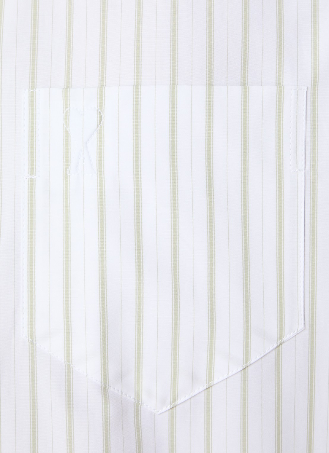 AMI Paris Regular fit overhemd met streepprint - detail 5 wit