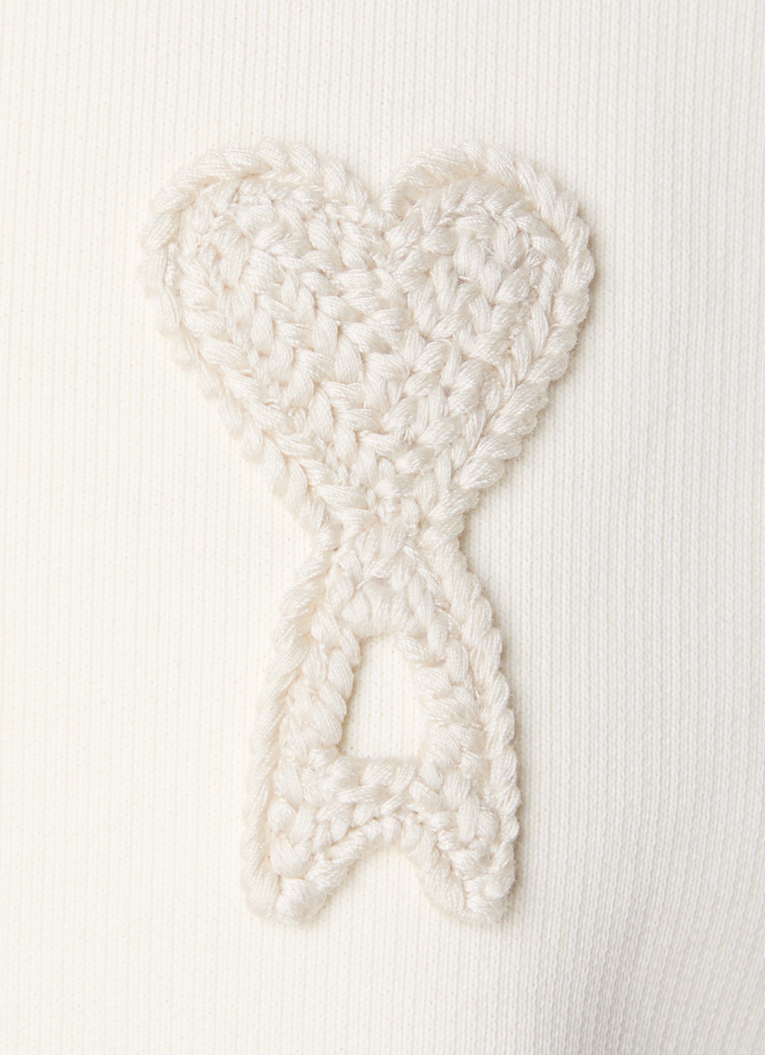 AMI Paris Sweater met logoborduring - detail 5 donkerblauw