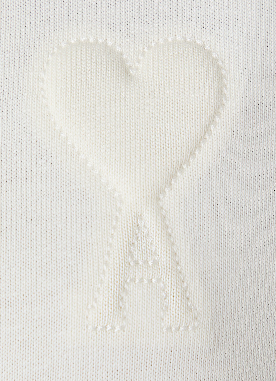 Ami Paris T-shirt met logo - detail 2 gebroken wit