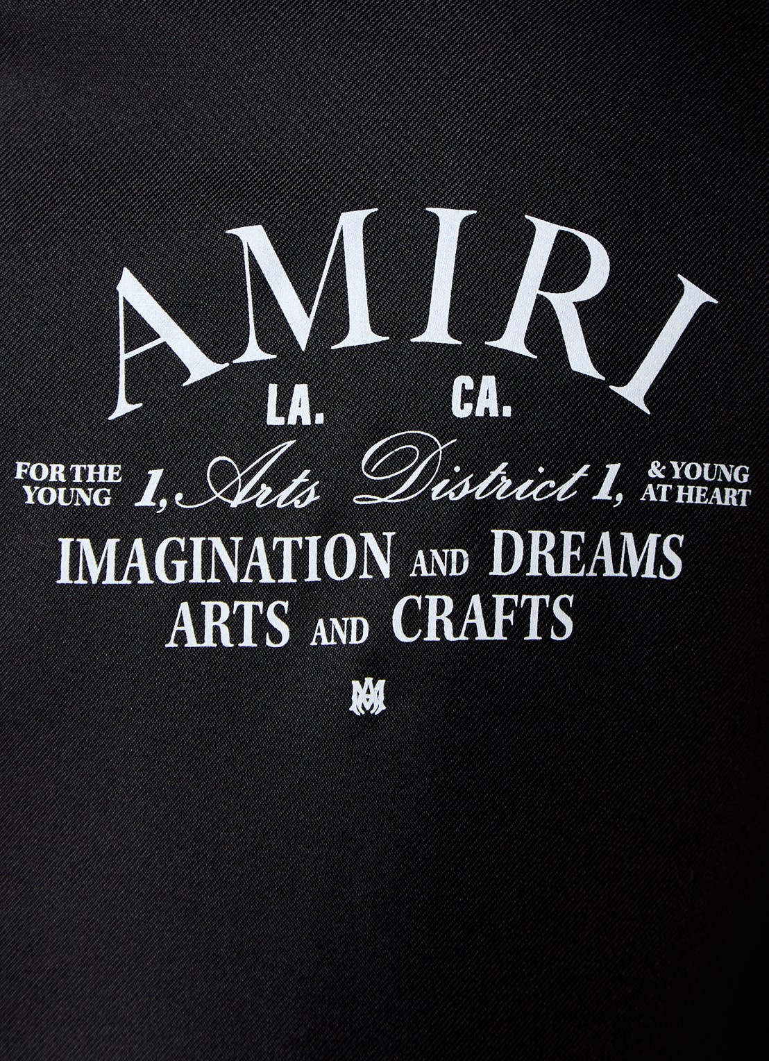 AMIRI Arts District overhemd van zijde met logo - detail 5 zwart