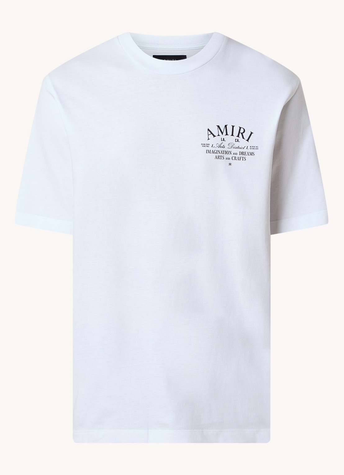 AMIRI Arts District T-shirt met logo - voorkant wit