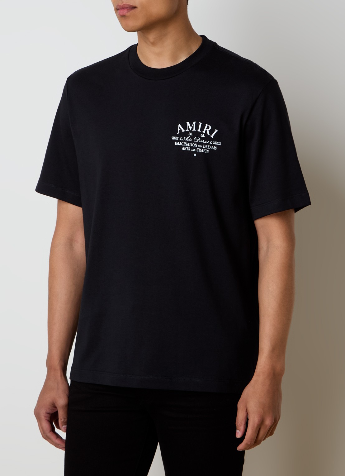 AMIRI Arts District T-shirt met logo - detail zwart