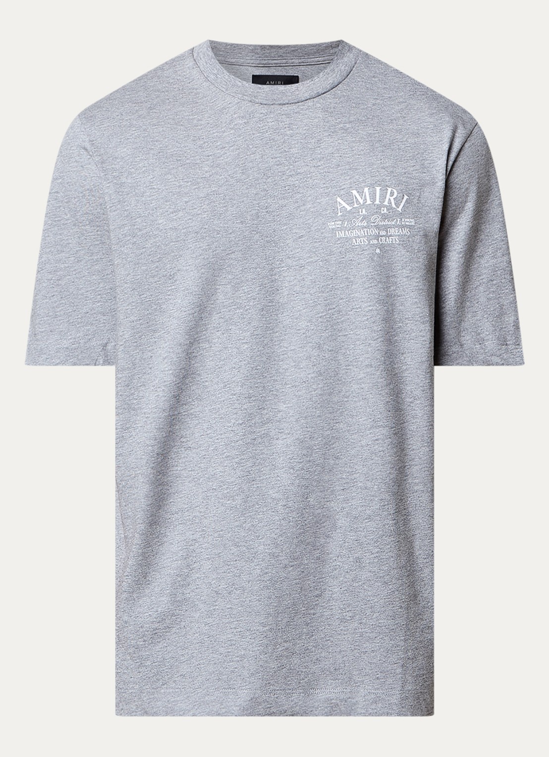 AMIRI Arts District T-shirt met logo - voorkant 4 grijs