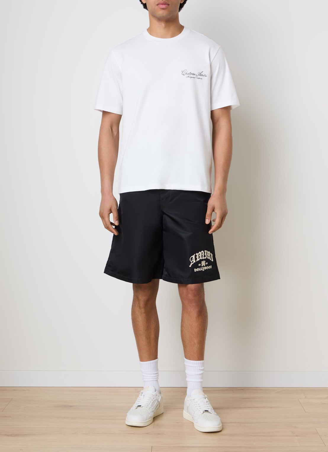 AMIRI Chateau T-shirt met print - voorkant 2 wit