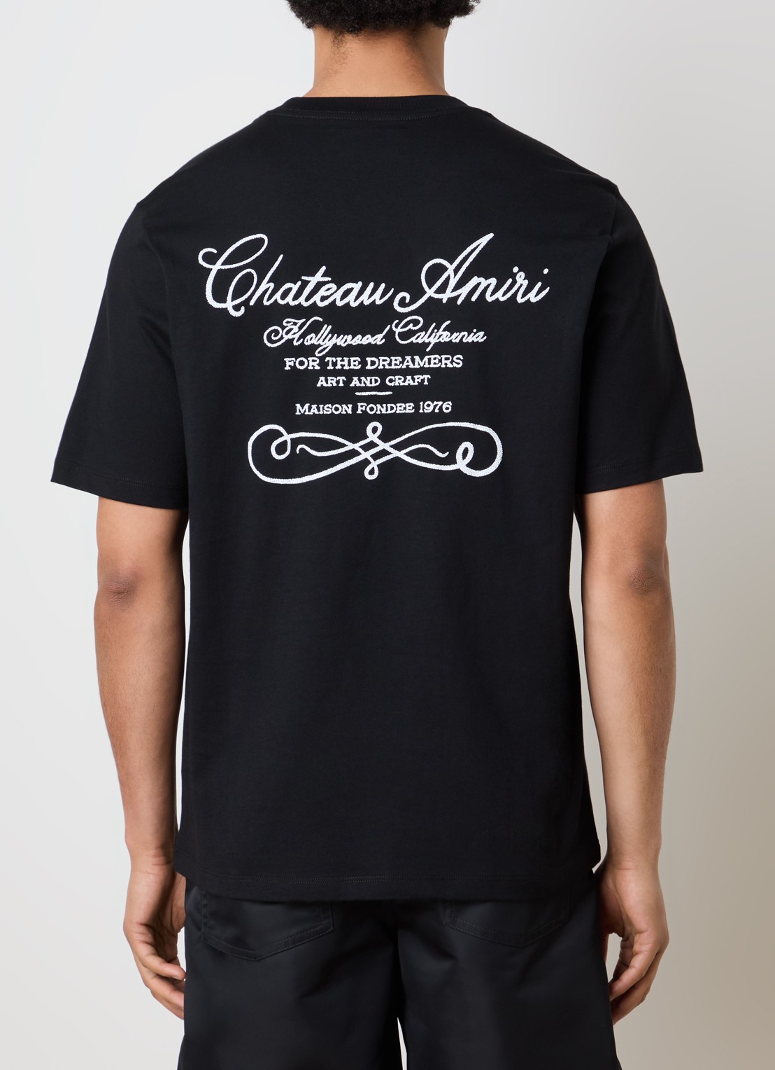 AMIRI Chateau T-shirt met print - detail 4 zwart