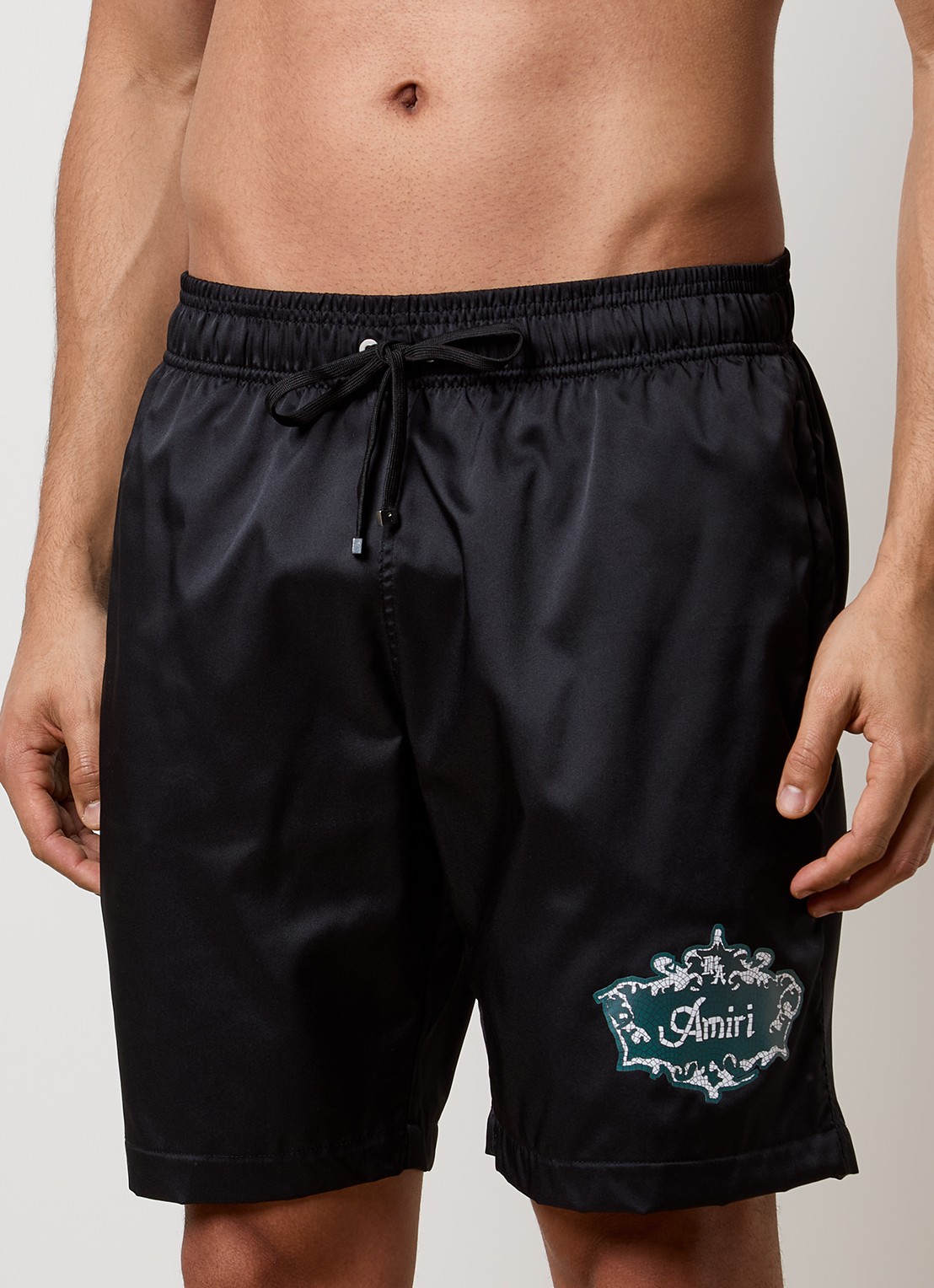 AMIRI Chateau zwemshorts met logo - detail 4 zwart