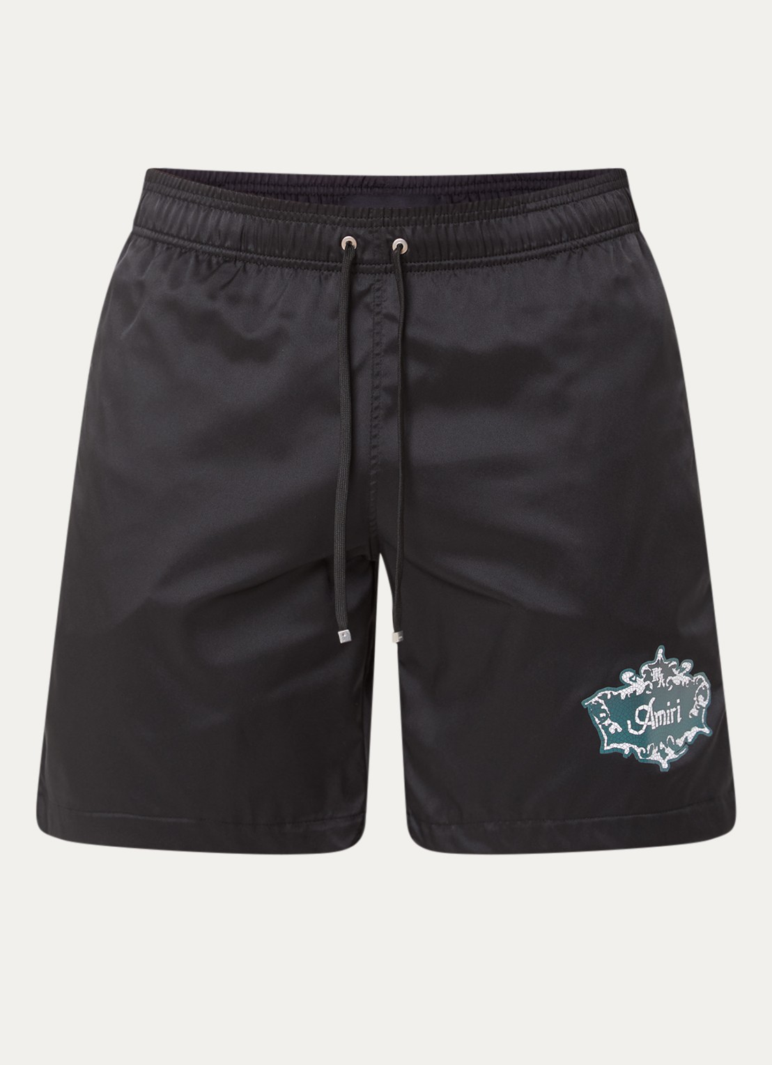 AMIRI Chateau zwemshorts met logo - voorkant 2 zwart