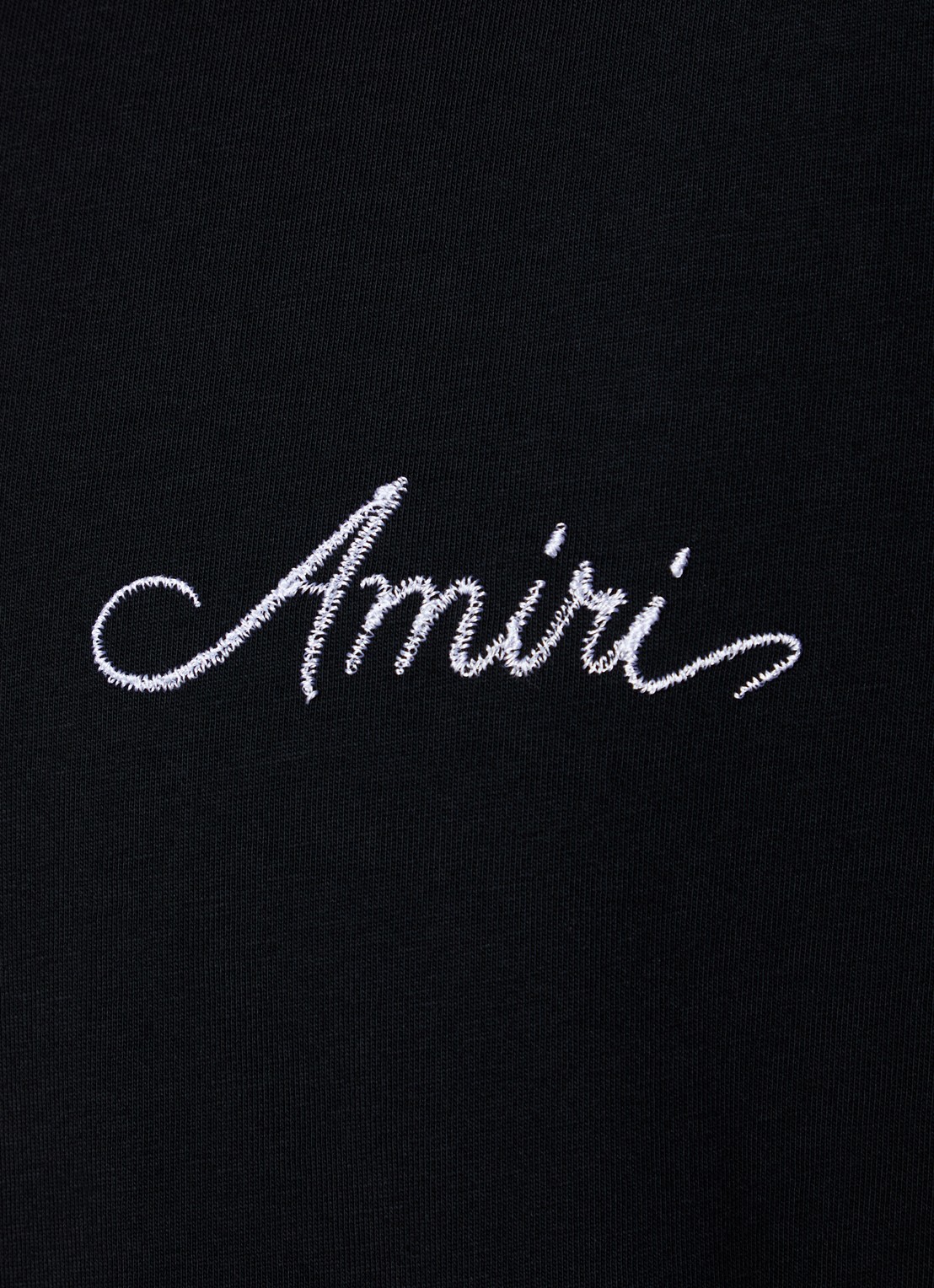 AMIRI Check T-shirt met logo- en backprint - detail 4 zwart