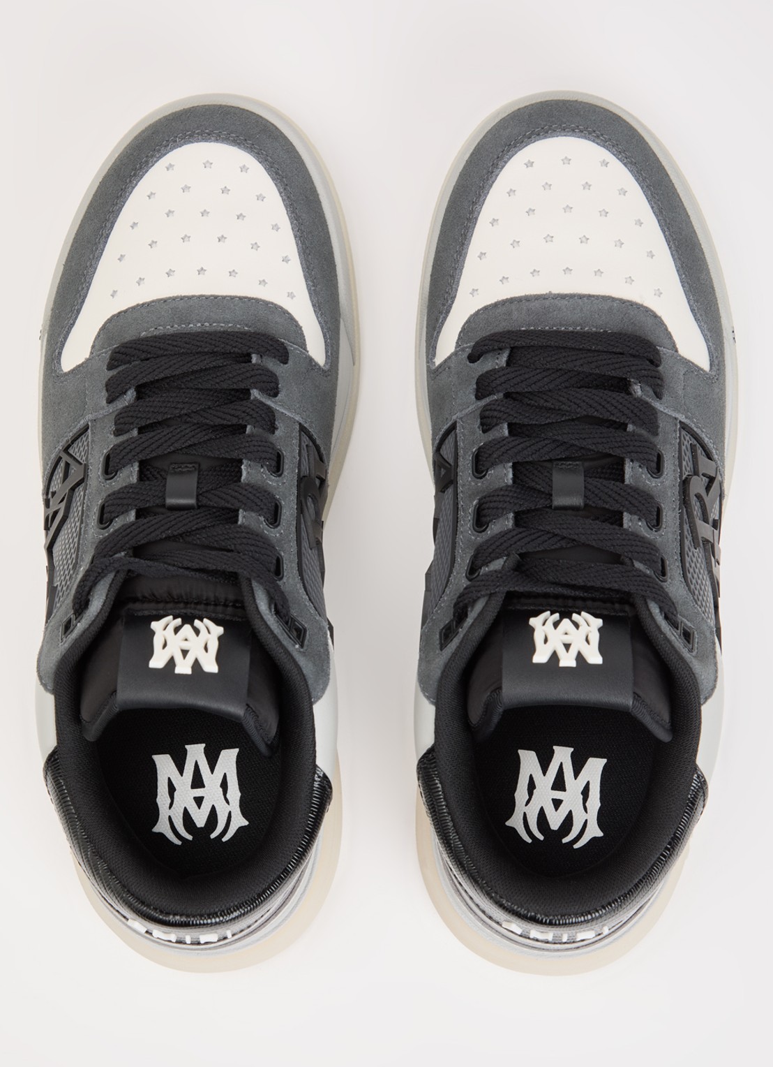 AMIRI Classic Low sneaker van leer met details van suède - detail 4 zwart