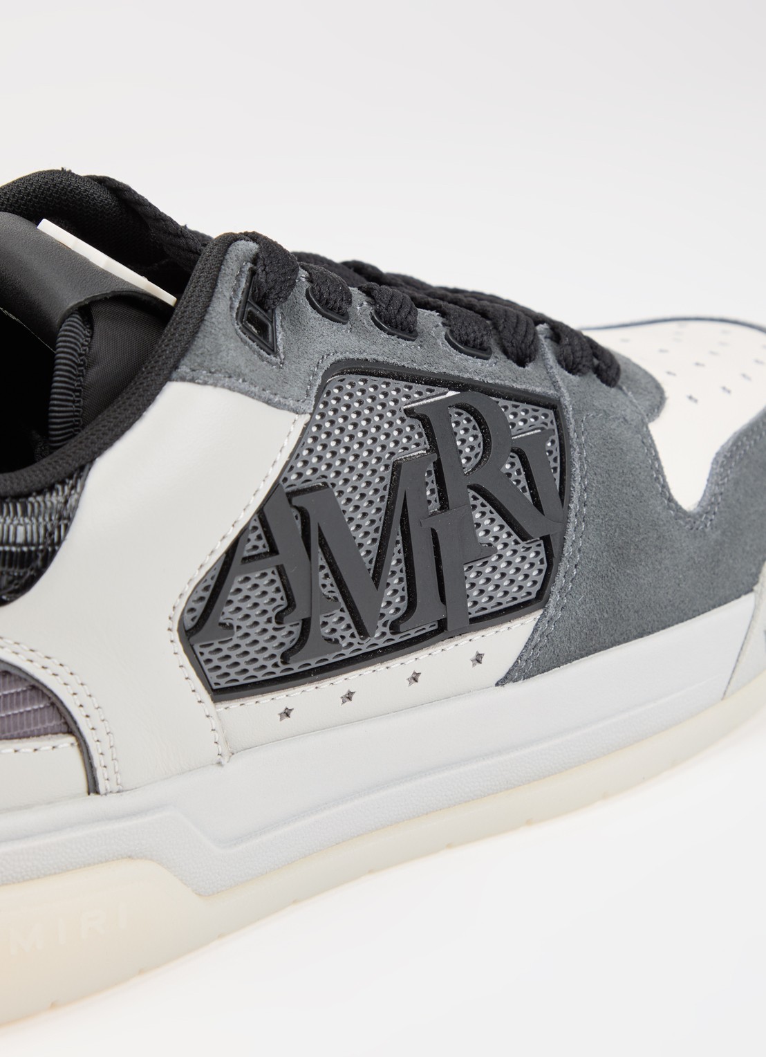 AMIRI Classic Low sneaker van leer met details van suède - detail 6 zwart