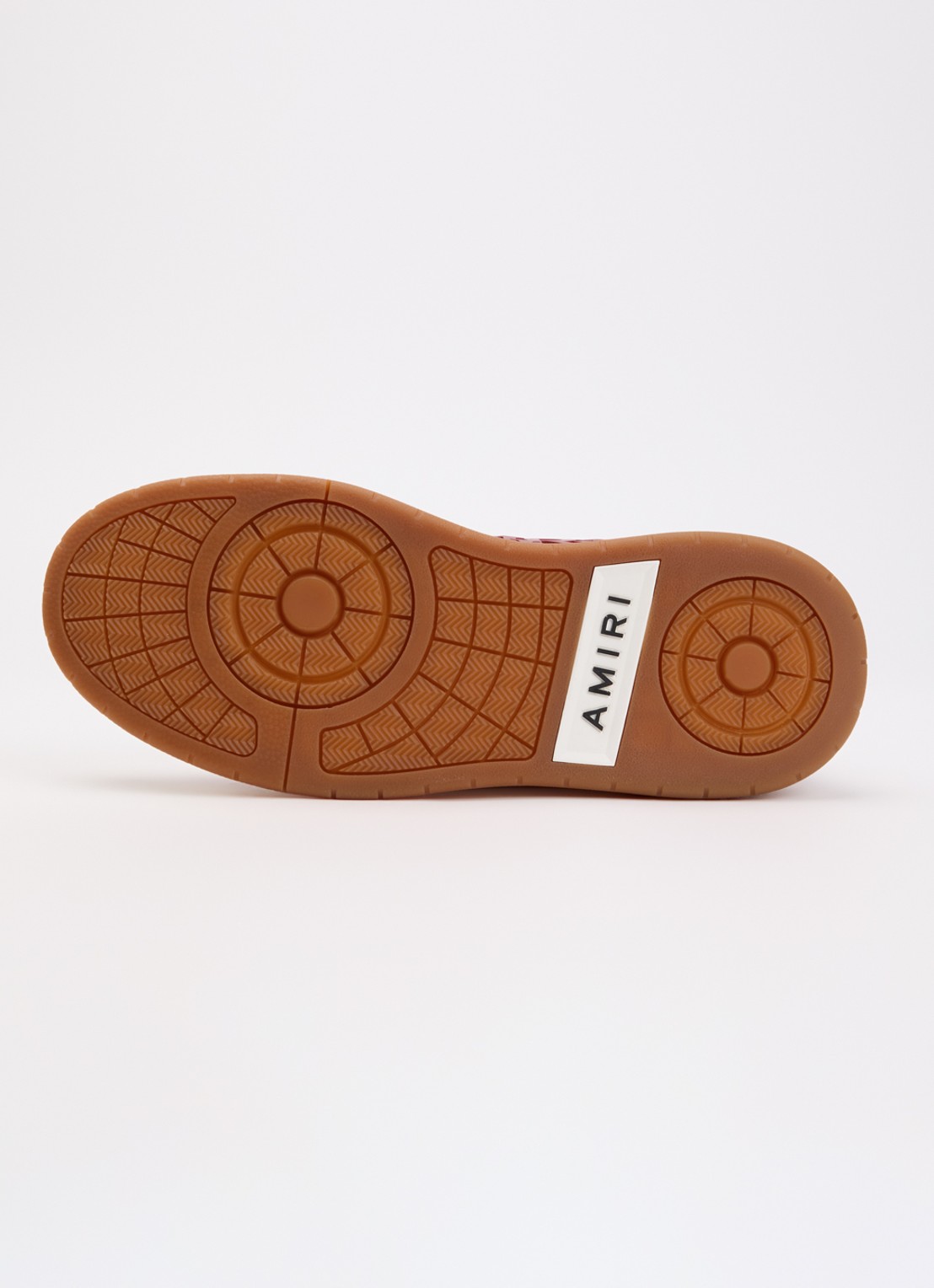 AMIRI Classic Low sneaker van leer met logo en details van mesh  - detail 4 donkerrood