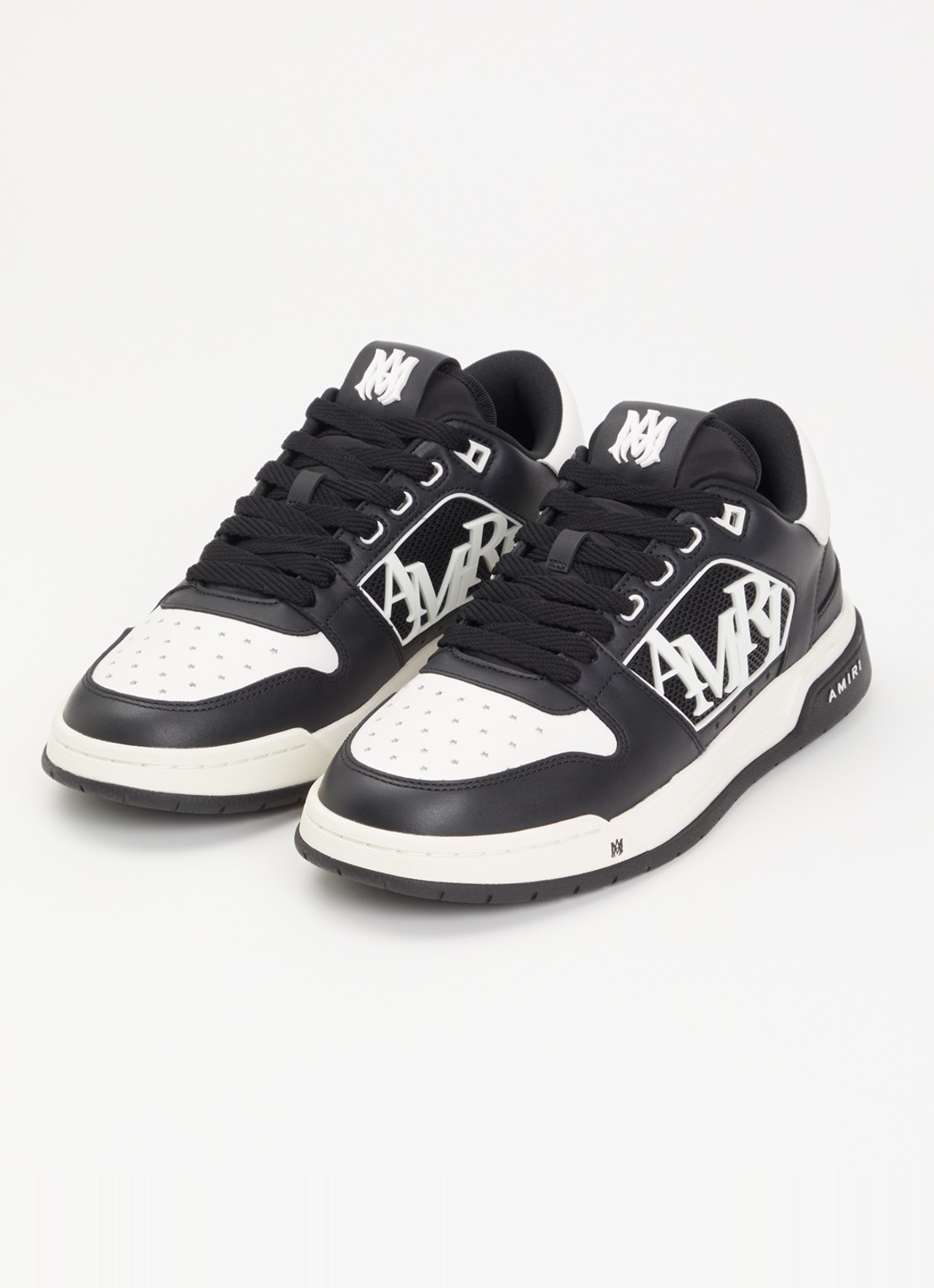AMIRI Classic Low sneaker van leer met logo en details van mesh - detail 2 zwart