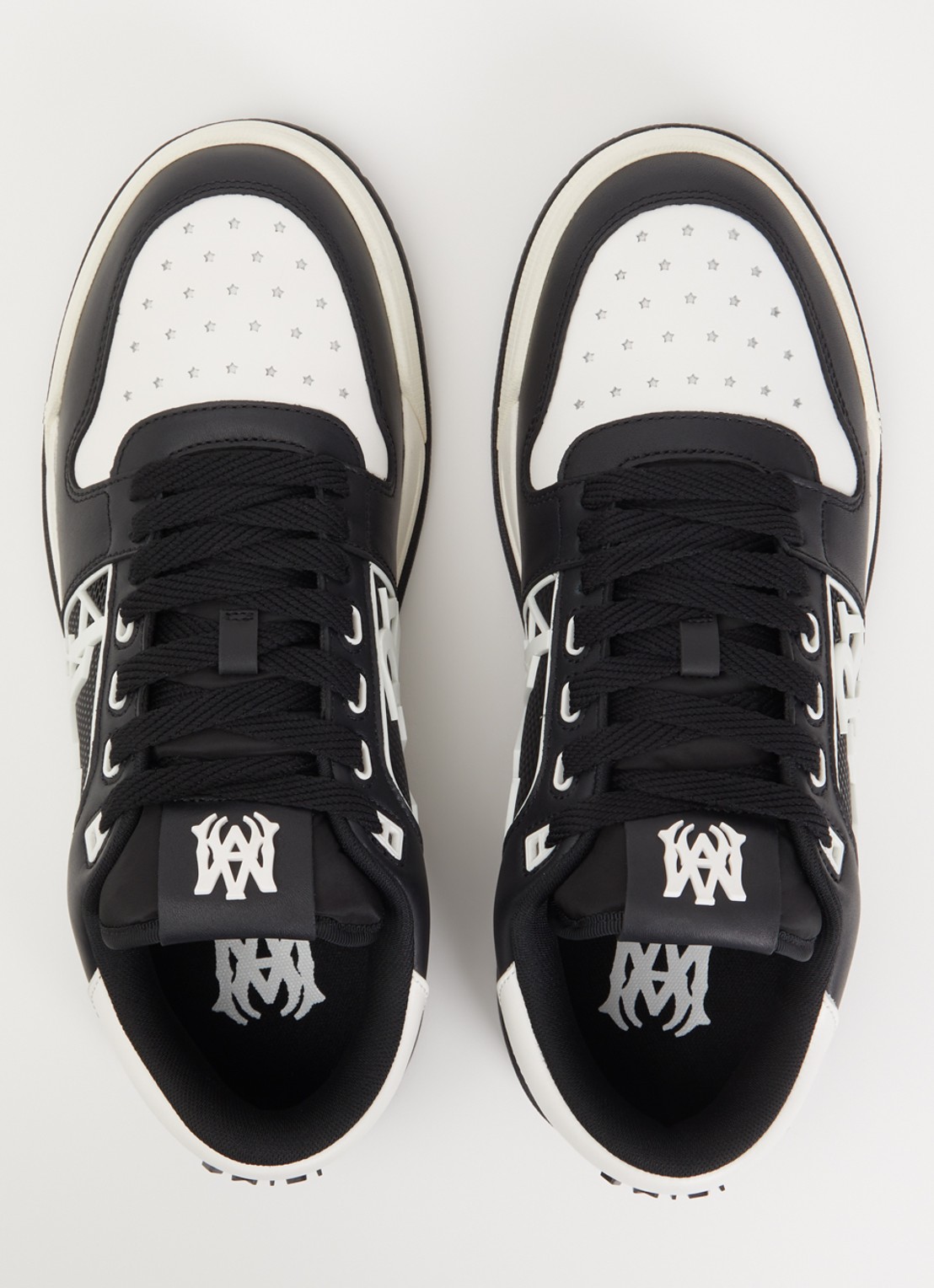 AMIRI Classic Low sneaker van leer met logo en details van mesh - detail 3 zwart