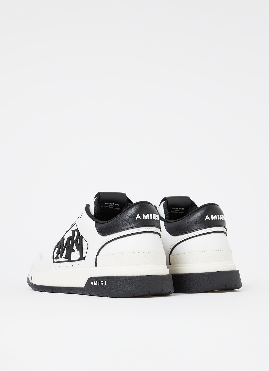 AMIRI Classic Low sneaker van leer met logo - achterkant 7 wit