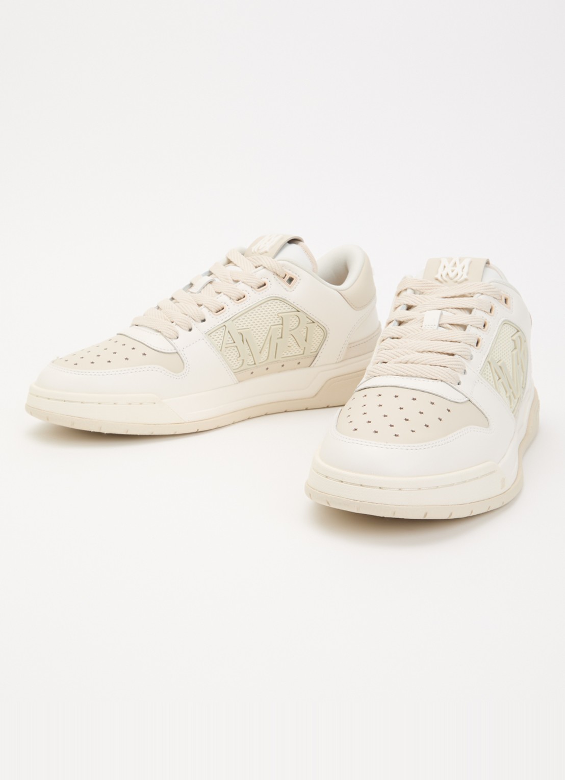 AMIRI Classic sneaker van kalfsleer met logo  - detail 3 wit