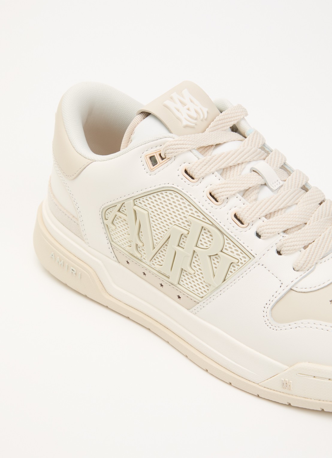 AMIRI Classic sneaker van kalfsleer met logo  - detail 6 wit