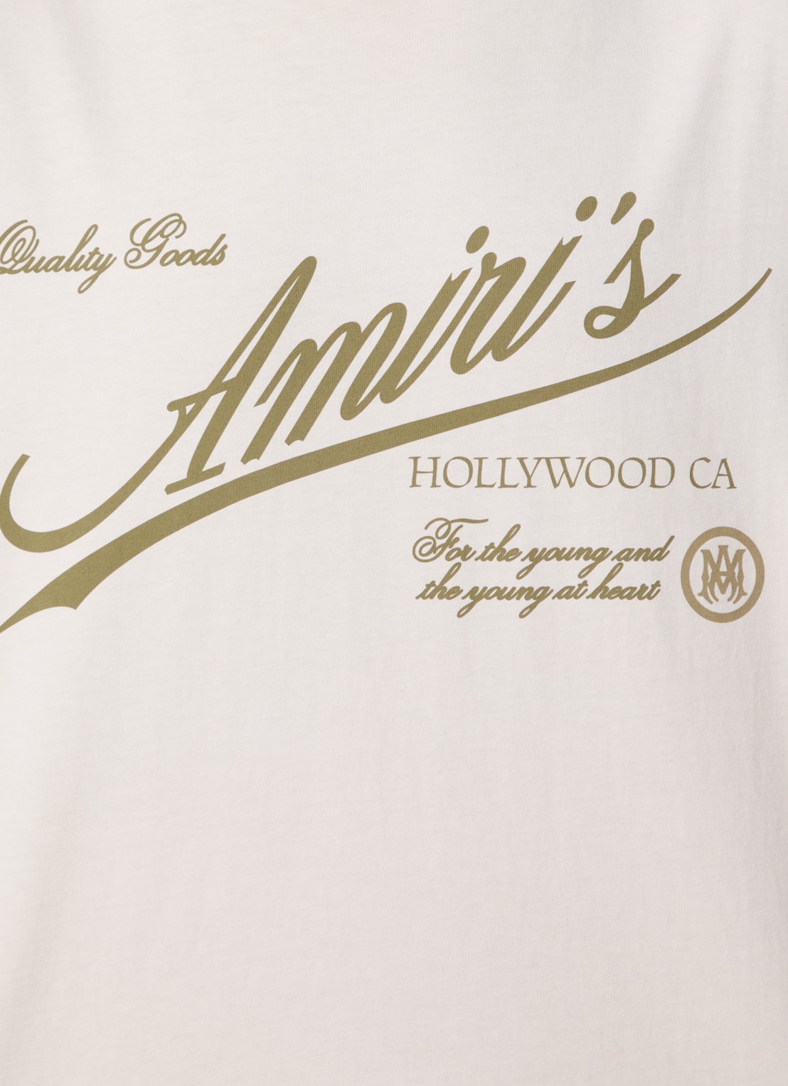 AMIRI Cryst T-shirt met logoprint - detail 4 naturel