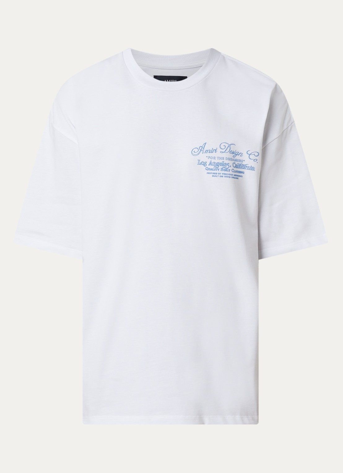 AMIRI Dreamers Chain T-shirt met logo- en backprint - voorkant 2 wit