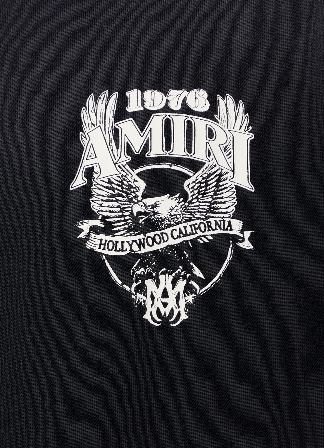 AMIRI Eagle 76 T-shirt met logo- en backprint - detail 5 zwart