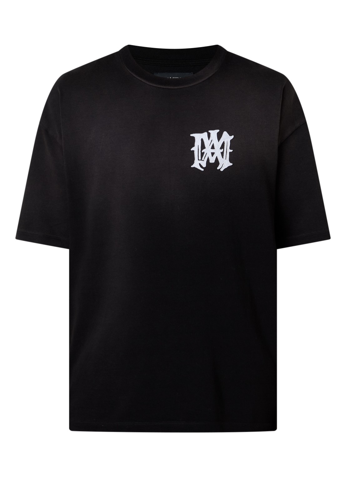 AMIRI Hollywood T-shirt met logoborduring - voorkant 3 zwart