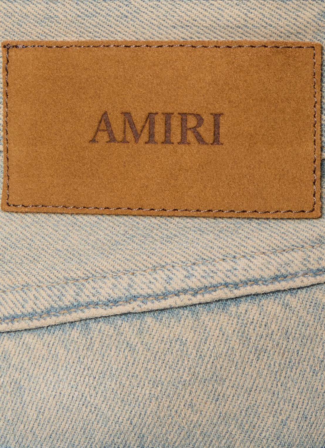 AMIRI Loose fit jeans met verwassen afwerking en steekzakken - detail 5 indigo