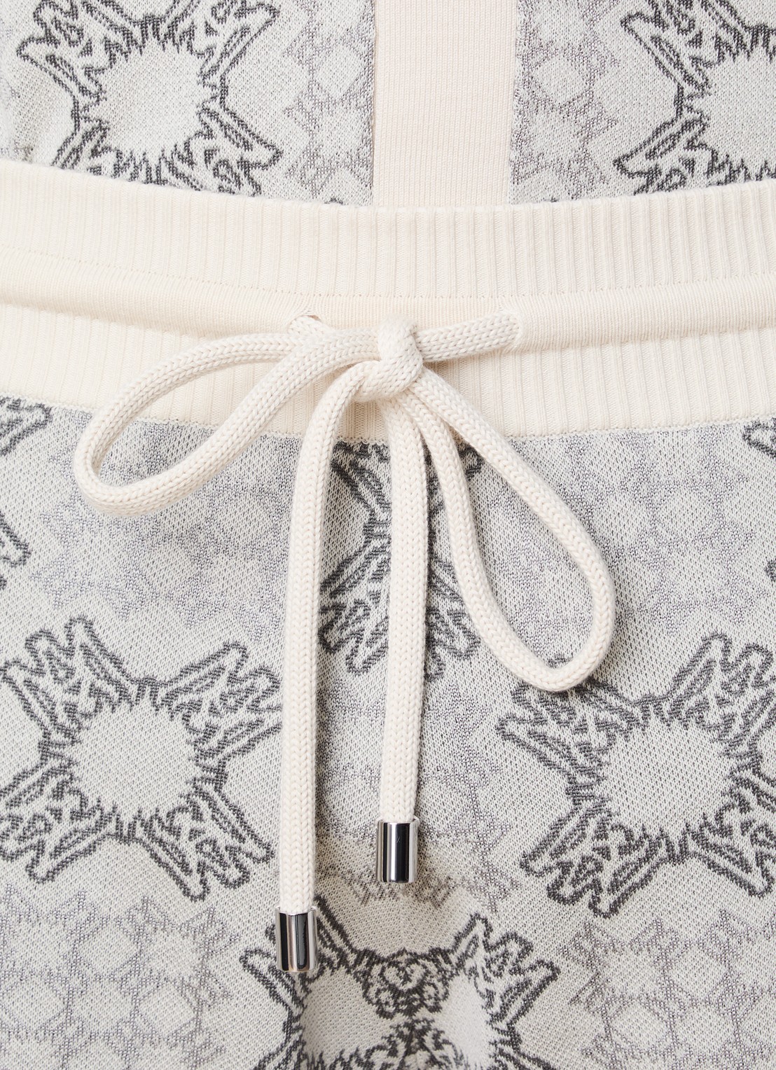 AMIRI Loose fit korte broek met logoborduring - detail 4 beige