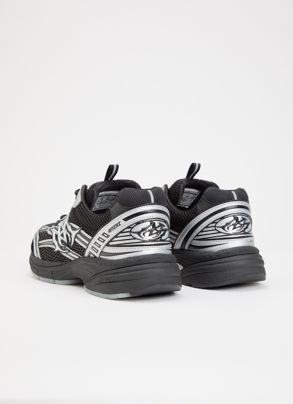 AMIRI M-Tech sneaker met details van metallic - achterkant 6 zwart