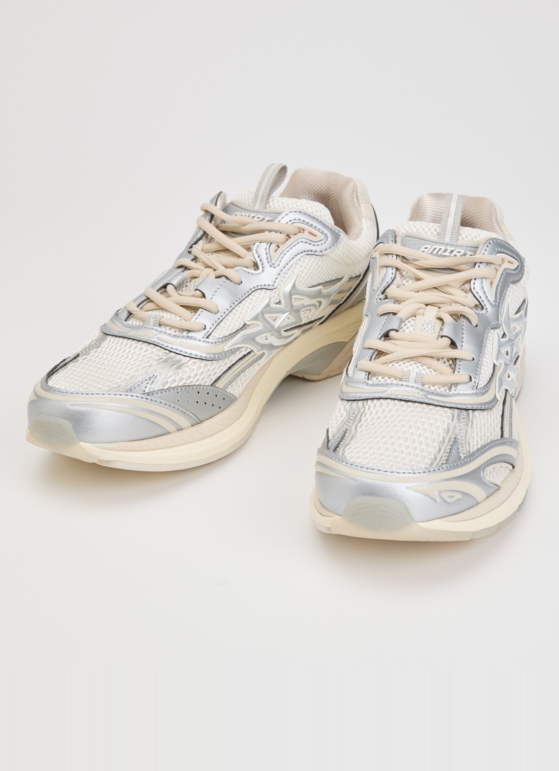 AMIRI M-Tech sneaker van mesh met details van leer - detail wit
