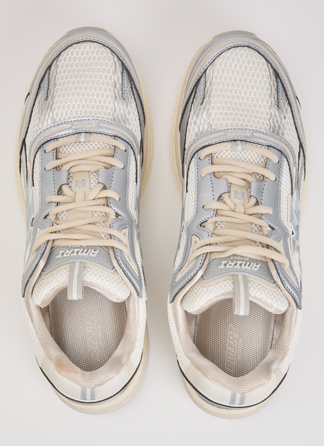 AMIRI M-Tech sneaker van mesh met details van leer - detail 2 wit
