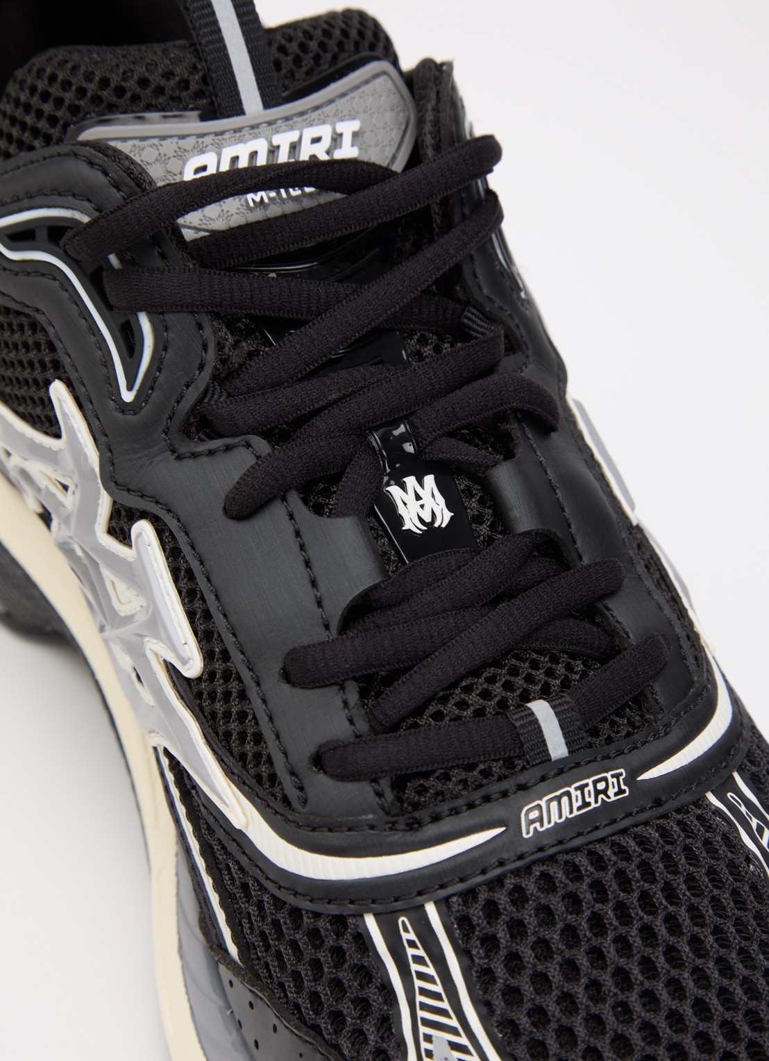 AMIRI M-Tech sneaker van mesh met leren details - detail 5 zwart