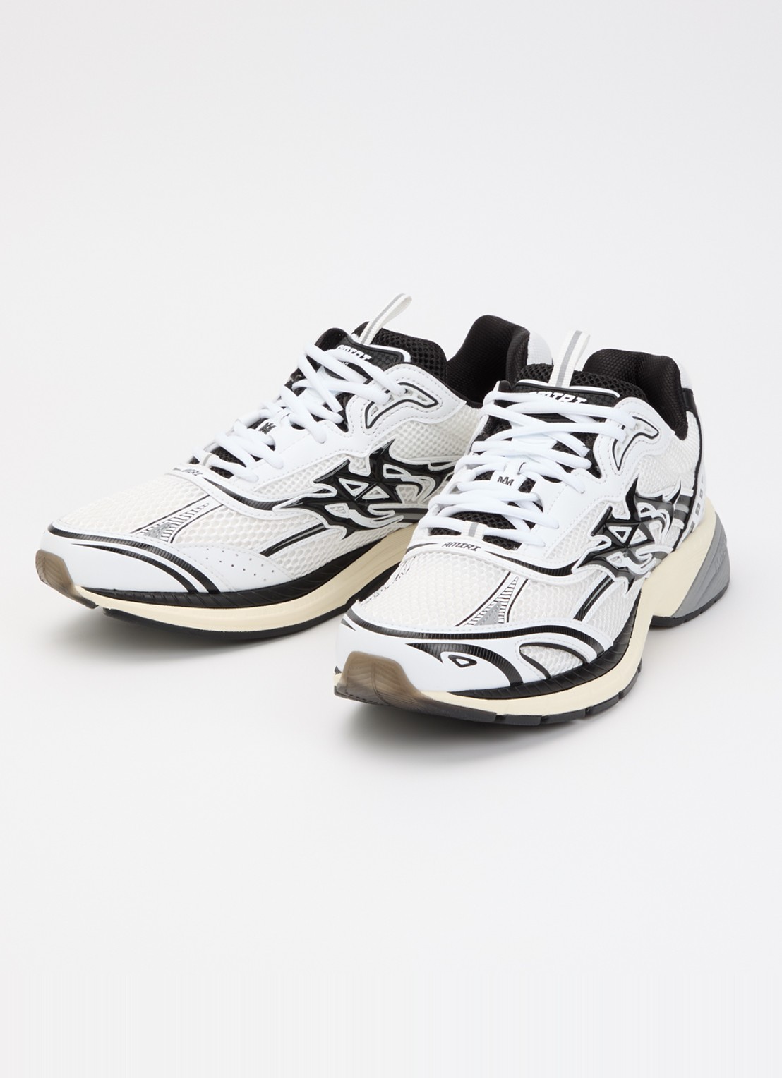 AMIRI M-Tech sneaker van mesh met leren details - detail 3 wit