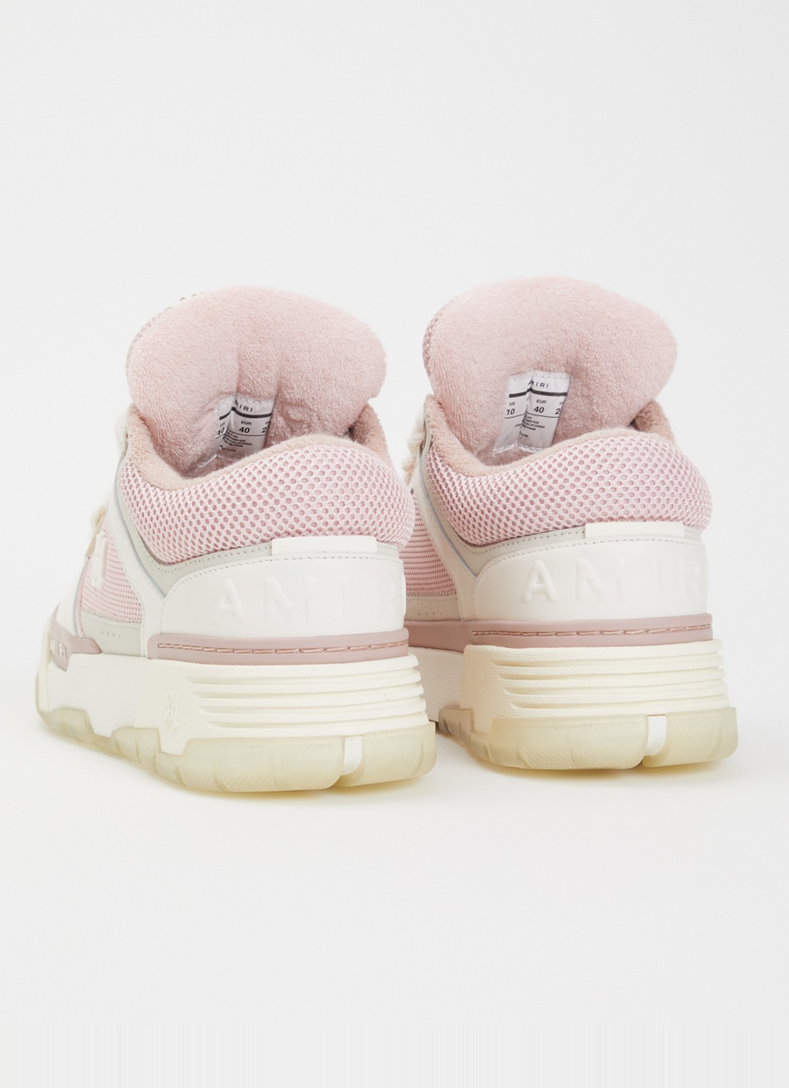 AMIRI MA-1 sneaker met leren details - achterkant lichtroze