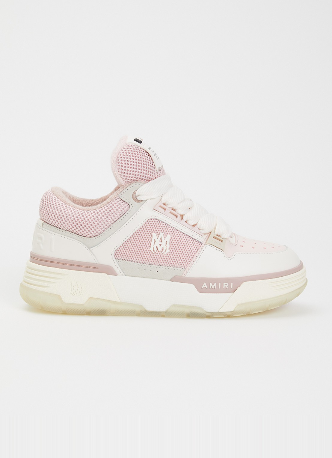 AMIRI MA-1 sneaker met leren details - voorkant 6 lichtroze