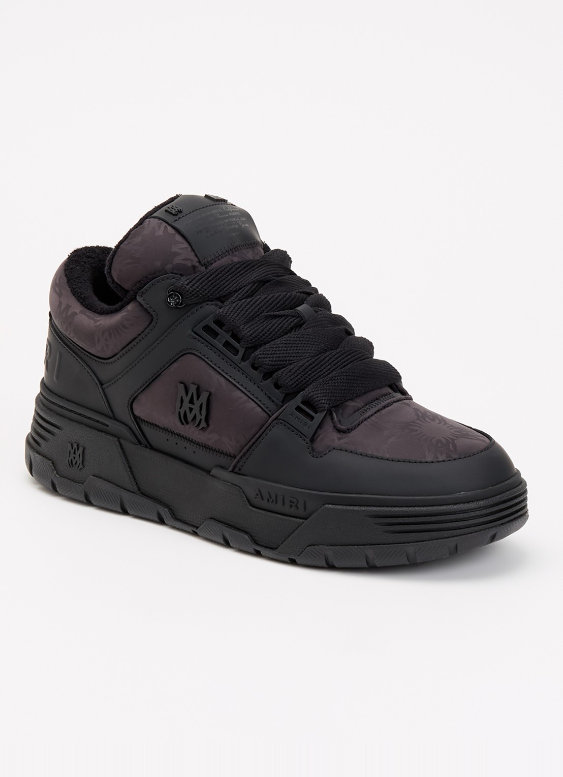 AMIRI MA-1 sneaker met leren details - voorkant zwart