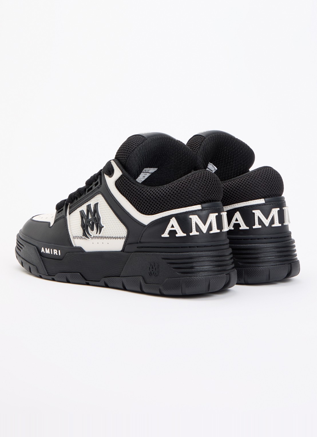 AMIRI MA-1 sneaker van leer met logo - achterkant zwart
