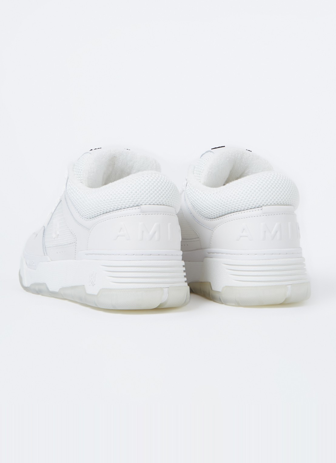 AMIRI MA-1 sneaker van leer met mesh details  - achterkant 7 wit