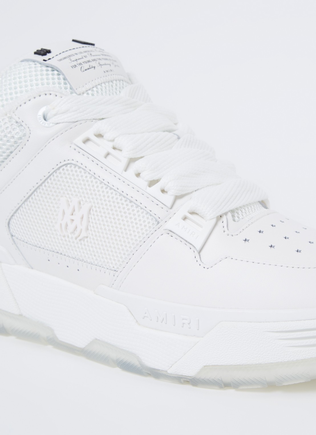 AMIRI MA-1 sneaker van leer met mesh details  - detail 4 wit
