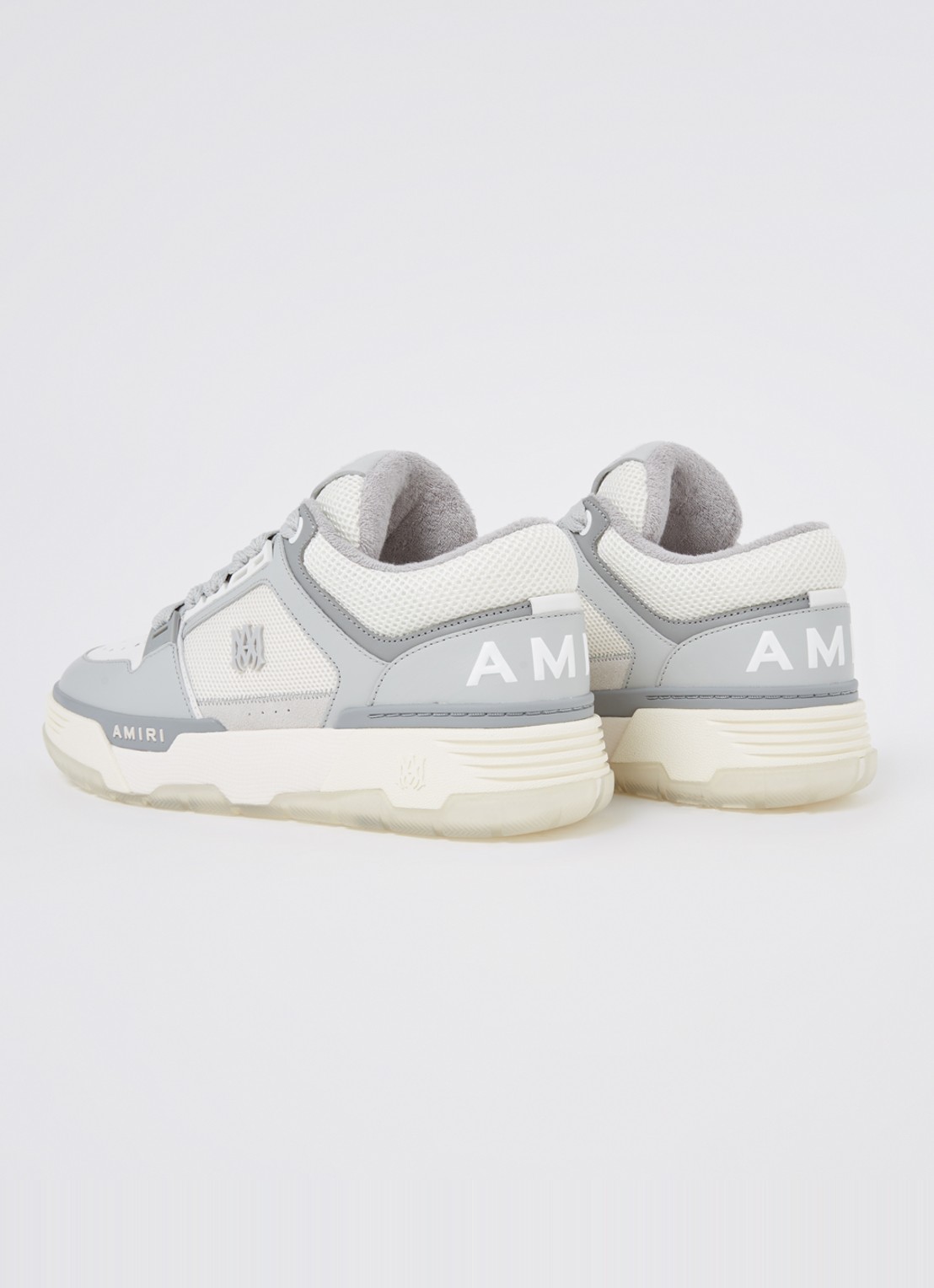 AMIRI MA-1 sneaker van leer met mesh details - achterkant 7 grijs