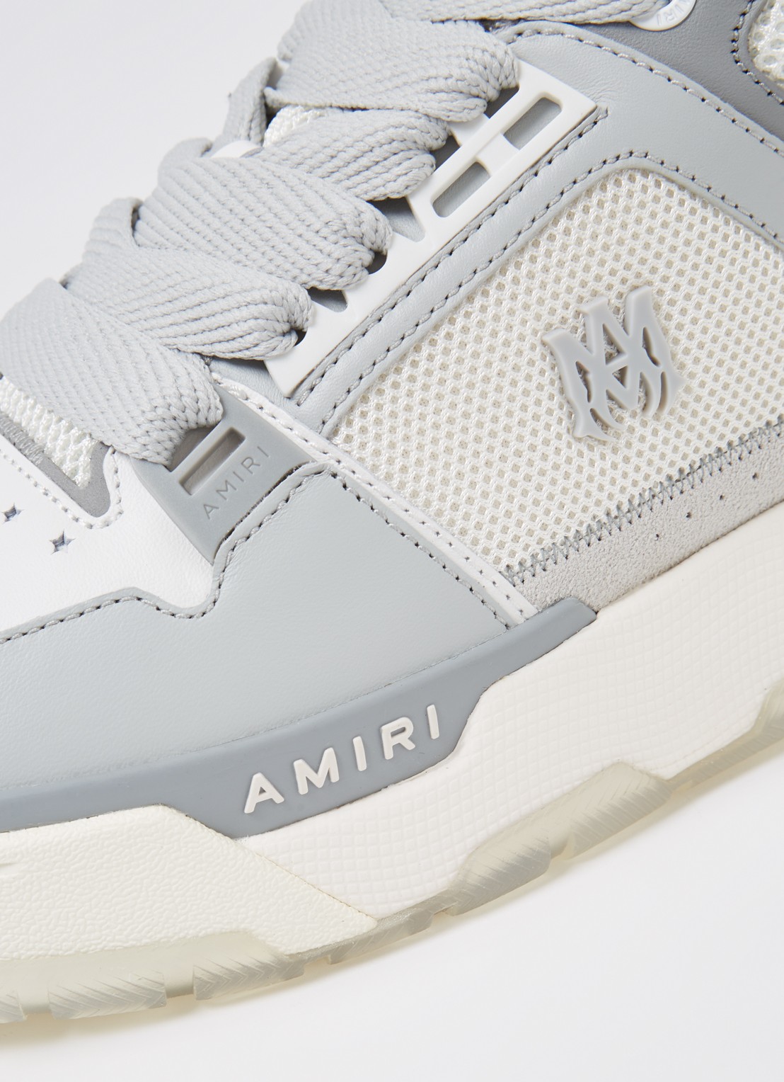 AMIRI MA-1 sneaker van leer met mesh details - detail 6 grijs