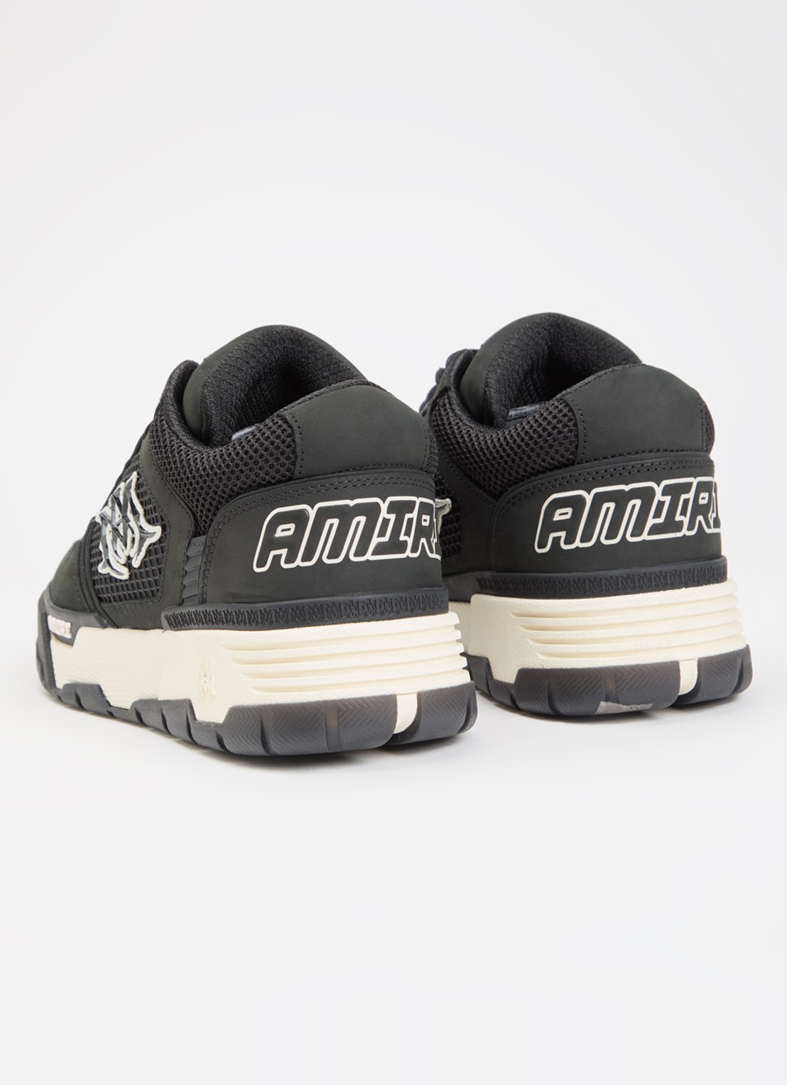 AMIRI MA-94 sneaker van nubuck met logo - achterkant 6 zwart