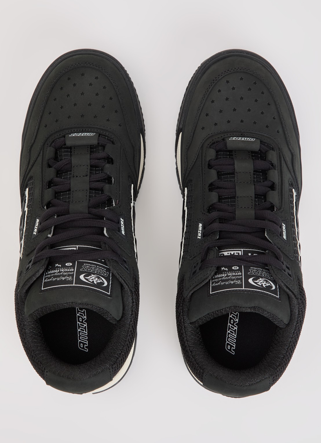 AMIRI MA-94 sneaker van nubuck met logo - detail 2 zwart