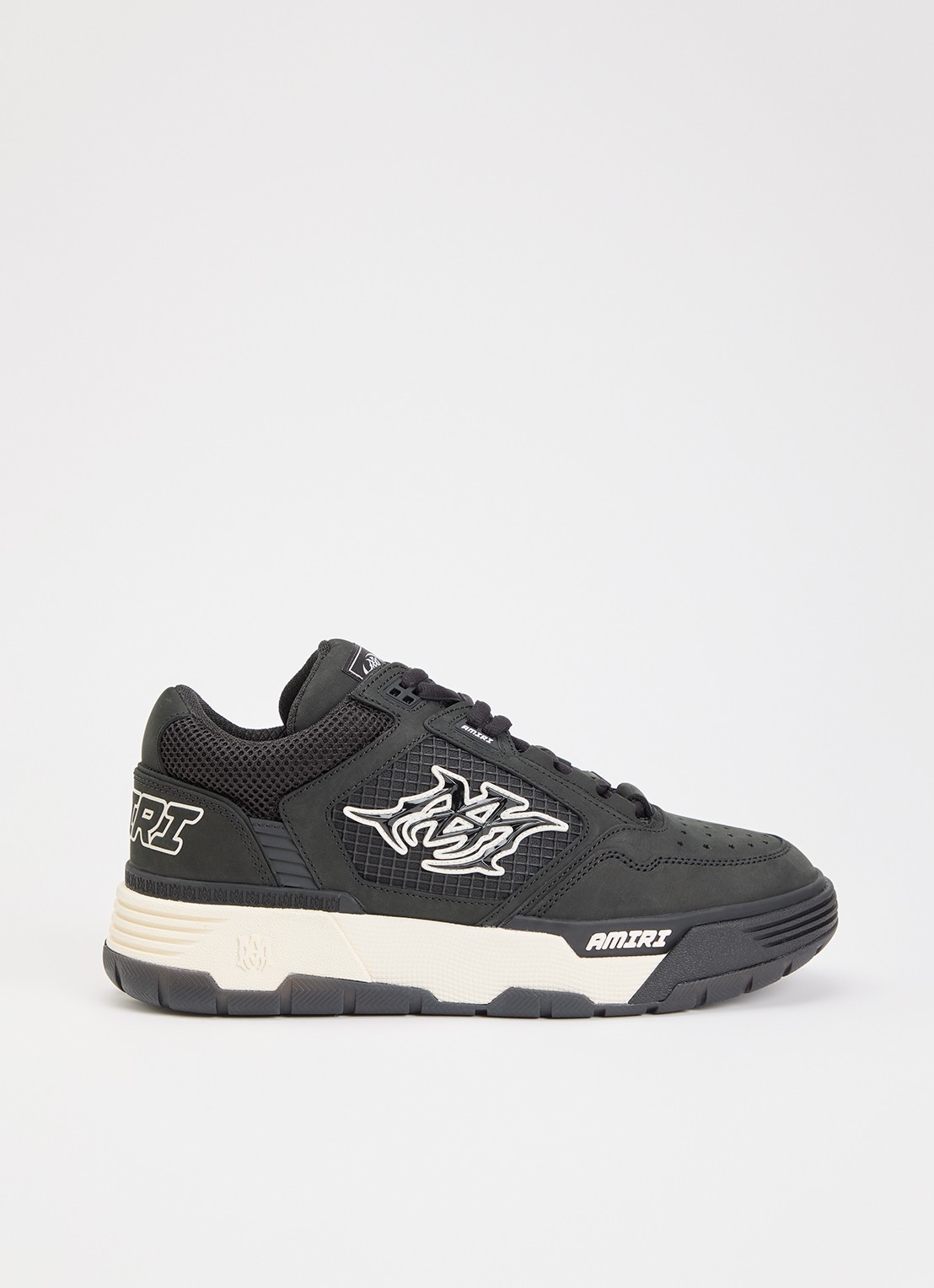 AMIRI MA-94 sneaker van nubuck met logo - voorkant 5 zwart