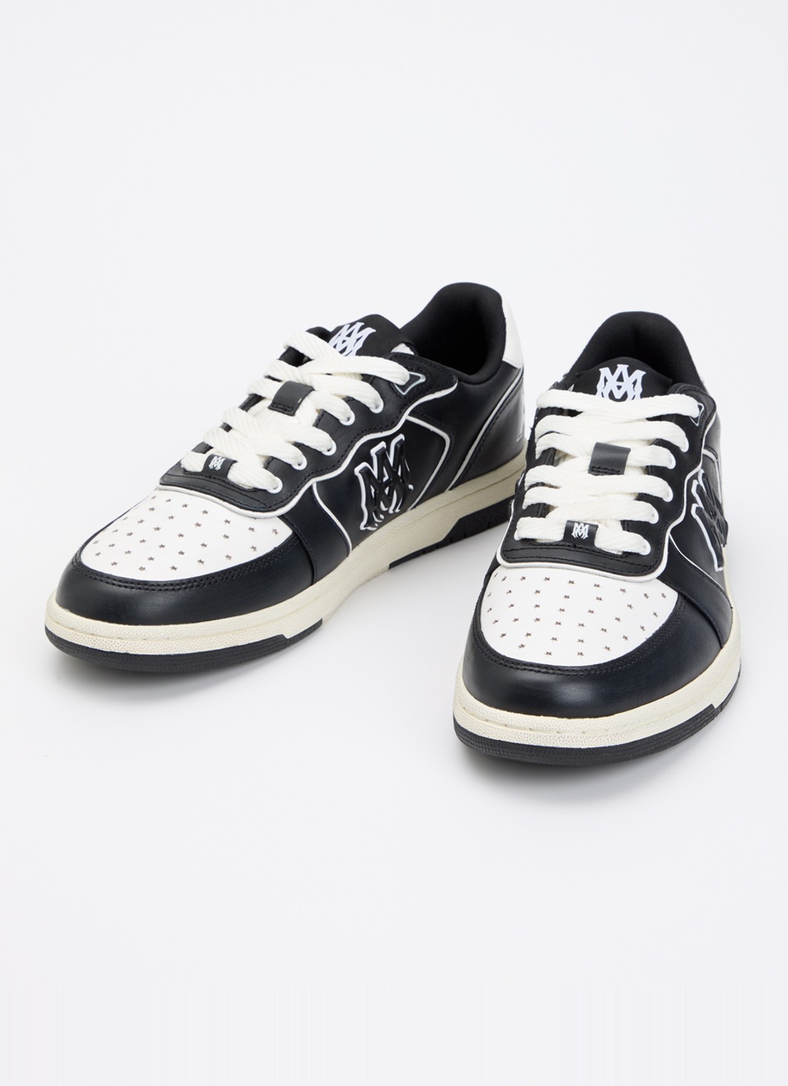 AMIRI Newport sneaker van leer met logo - detail 3 zwart
