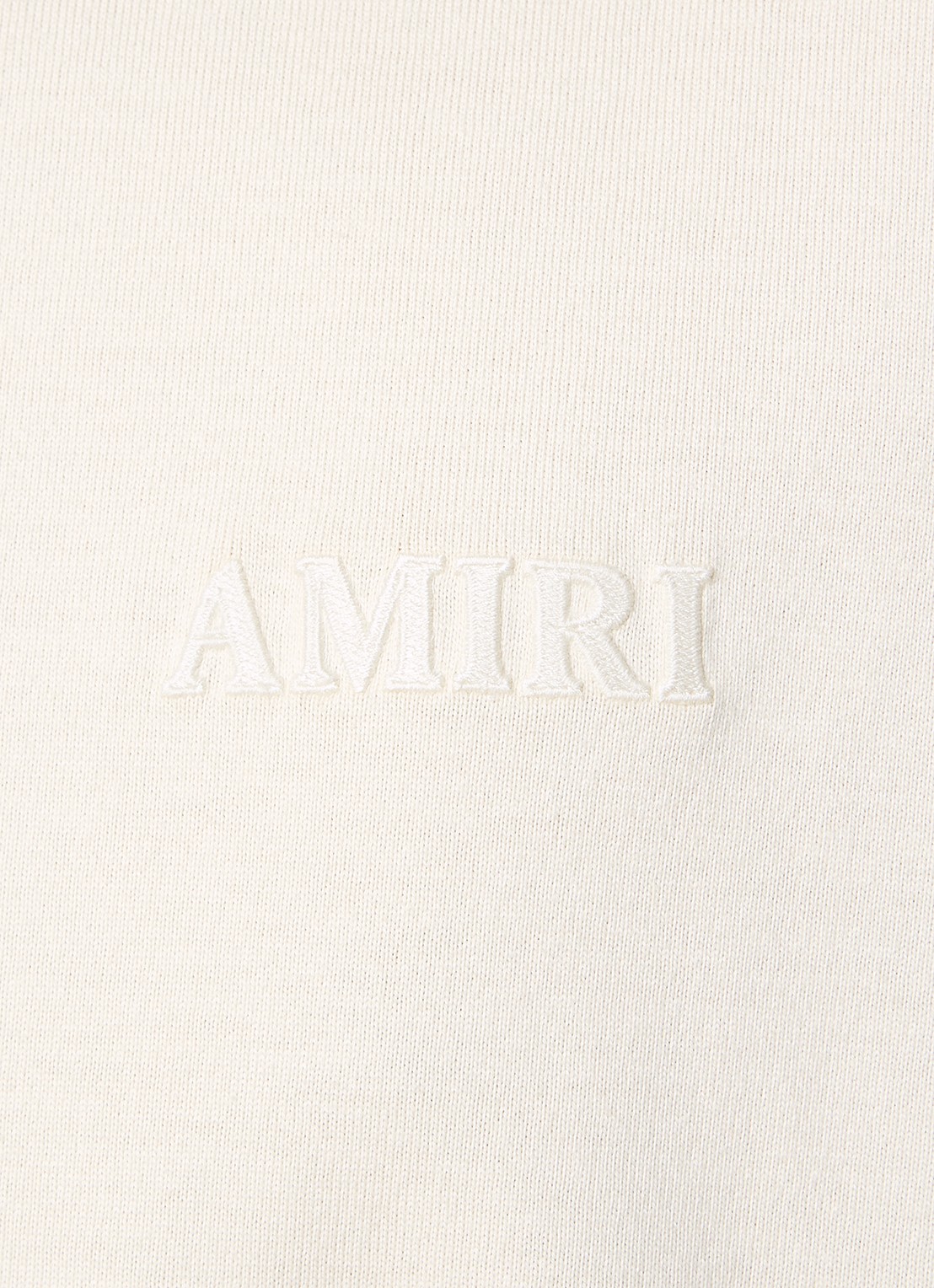 AMIRI Oversized T-shirt met logo- en backprint - detail 2 gebroken wit